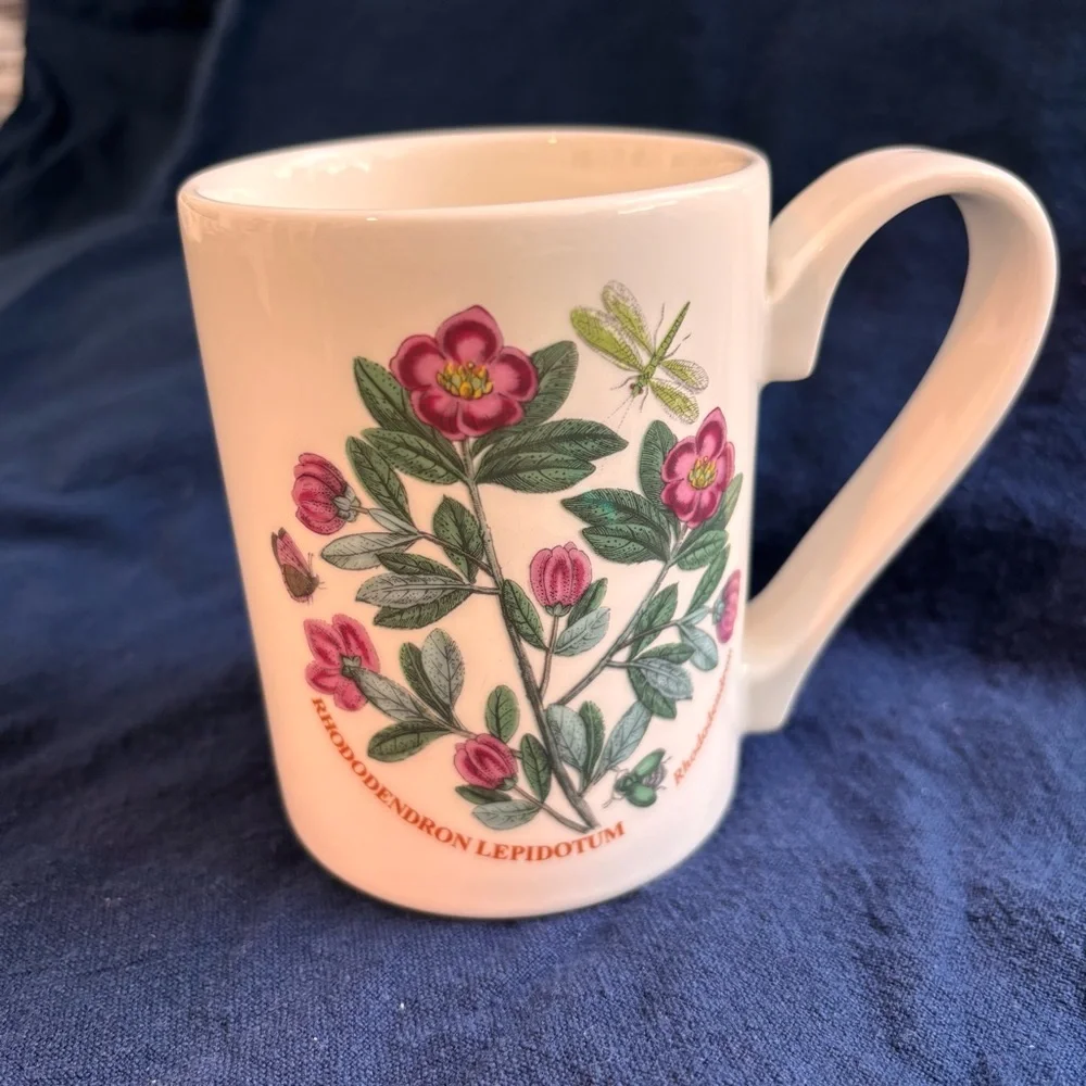 Portmeirion Botanic Garden Rhododendron Mug Cup England - Picture 1 of 6